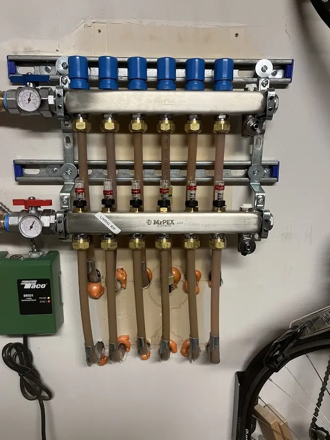 Plumber performing Gas Line Installation at a residential property in Lincoln